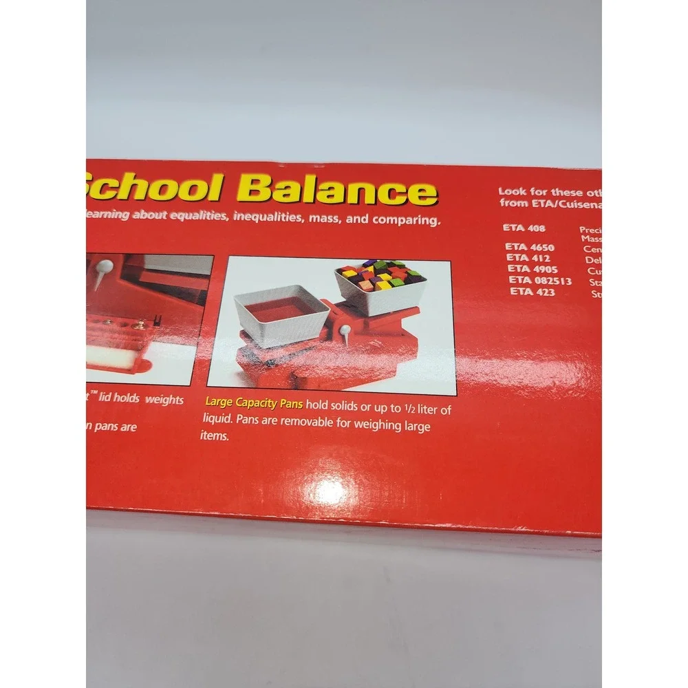 ETA Cuisenaire Precision School Balance 410B Educational Science Math Scale Set